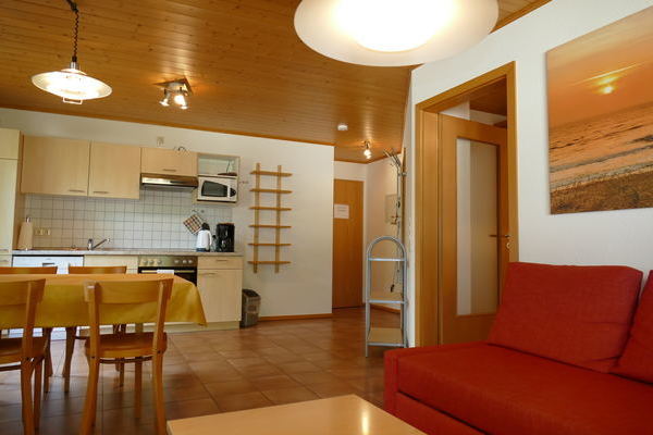 Wohn-Essbereich "Mandus" der Ferienwohnung des Gasthaus Felsenstble in St. Mrgen