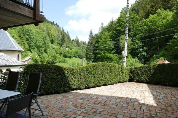 Terrasse "Mandus" der Ferienwohnung des Gasthaus Felsenstble in St. Mrgen
