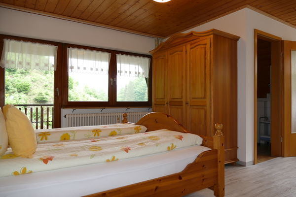 Schlafzimmer der Ferienwohnung "Ruheckle" des Gasthaus Felsenstble in St. Mrgen im Schwarzwald