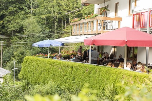 Terrasse im Caf Felsenstble in St. Mrgen