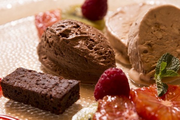 Eis-Dessert vom Felsenstble im Hexenloch in St.Mrgen