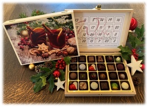 Adventskalender mit Pralinen